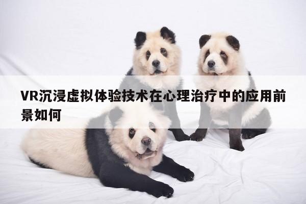 VR沉浸虚拟体验技术在心理治疗中的应用前景如何：凯发一触即发